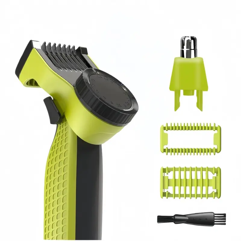 Adjustable Comb Blade Razor Head, Small T-Type Blade Guide Kit, Includes Nose Hair Replacement Head, Precise Trimming, Customizable Hairstyles