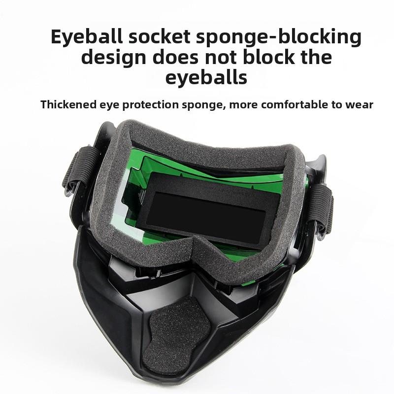 Head-mounted Harley automatic variable light welding mask anti-glare welder protective mask removable split welding cap