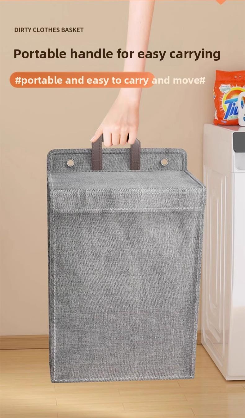 Practical wall-mounted dirty clothes basket, dirty clothes basket, foldable home bedroom dormitory multi-functional dirty clothes basket