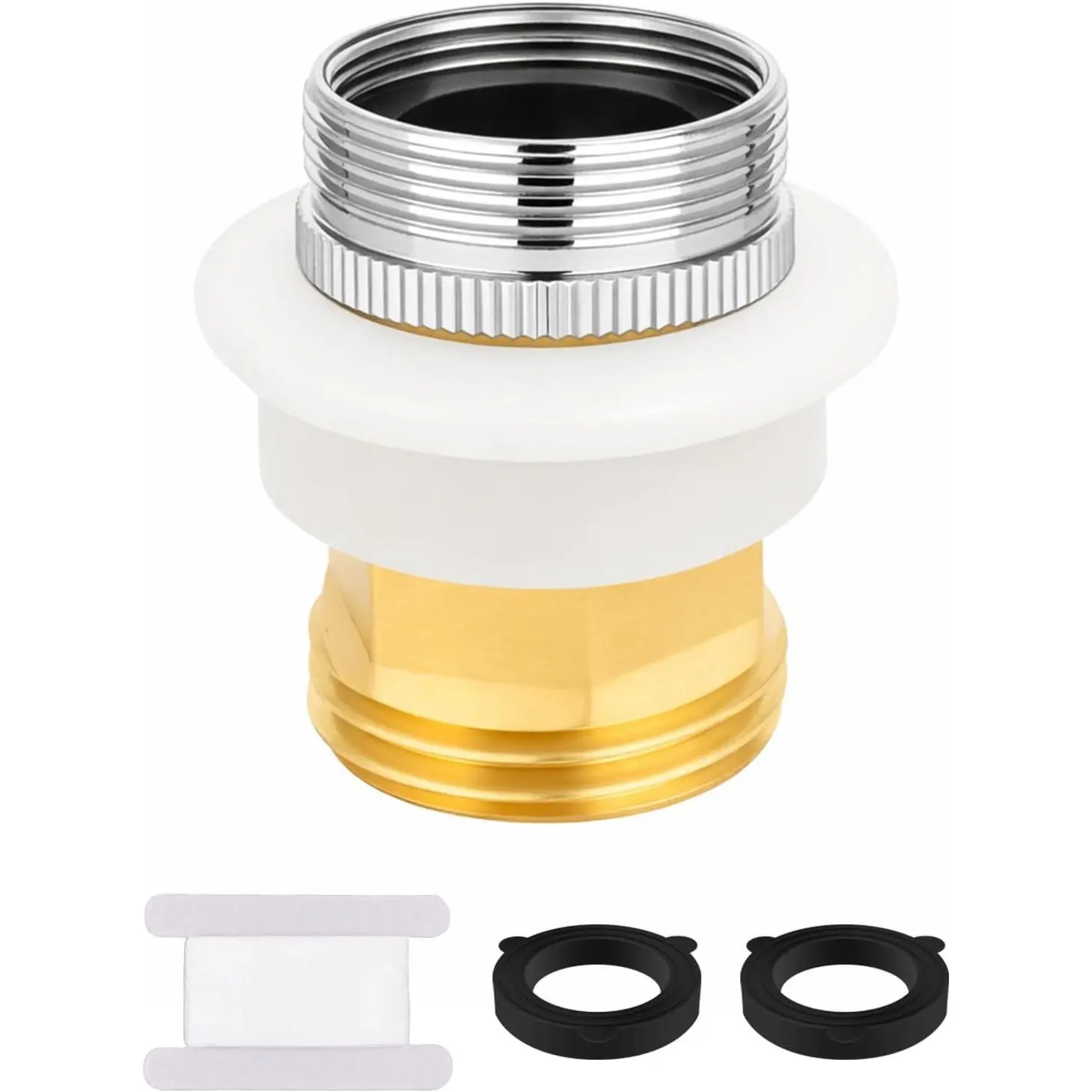 Dishwasher Machine Faucet Adapter,portable dishwasher faucet adapter 15/16-27M or 55/64-27F,faucet adapter for portable washer Quick Connect to Sink Male 3/4" Brass Snap Garden Hose Fitting