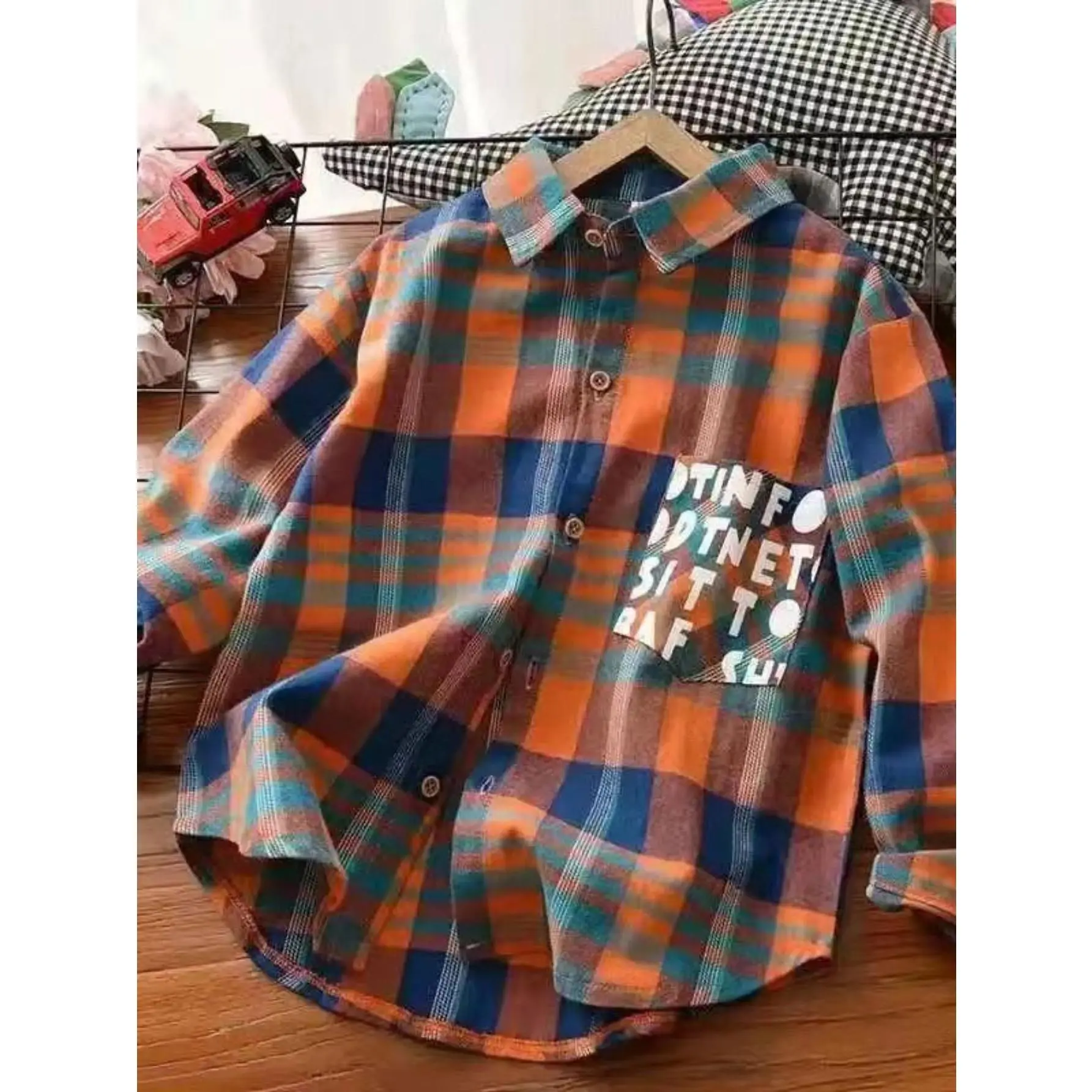 New Arrival Boys' Plaid Casual Shirts, Spring & Autumn Long-Sleeve Shirts for Older Kids, Fashionable Children's Wear