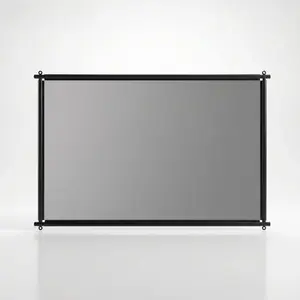 No-Drill Projection Screen Frame, Wrinkle-Free Anti-Glare, Easy Installation Modular Frame, Ideal for Home Theater, Bedroom, Dorm, Backyard Movie Night