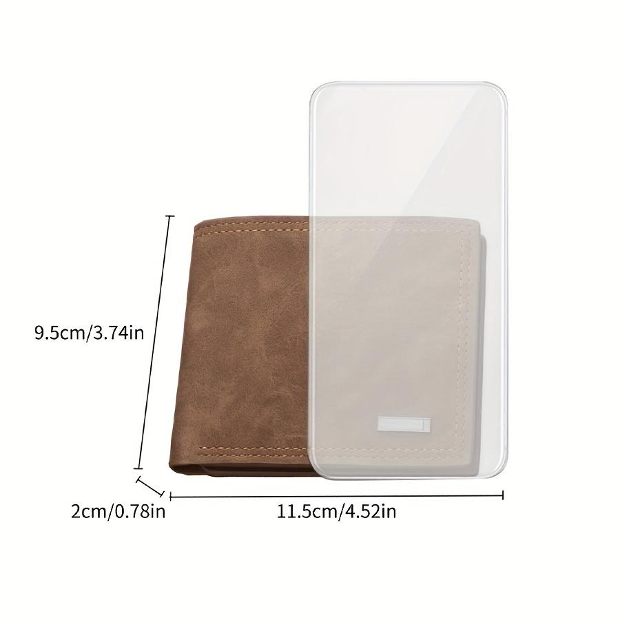 Men's short wallet with multiple card slots, trendy brand, zippered, large capacity, foldable, simple leather wallet, student wallet, vintage bill holder