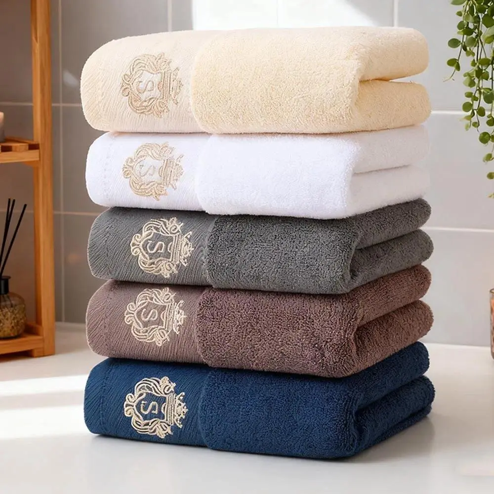 Unisex 5-Piece Bath Towel Gift Pack - Thick, Ultra Soft Textured, Absorbent Quick Dry, 35x75cm, Daily Home Hand & Body Towels for Bathroom Use, Hand Towels For Bathroom, Towel Sets