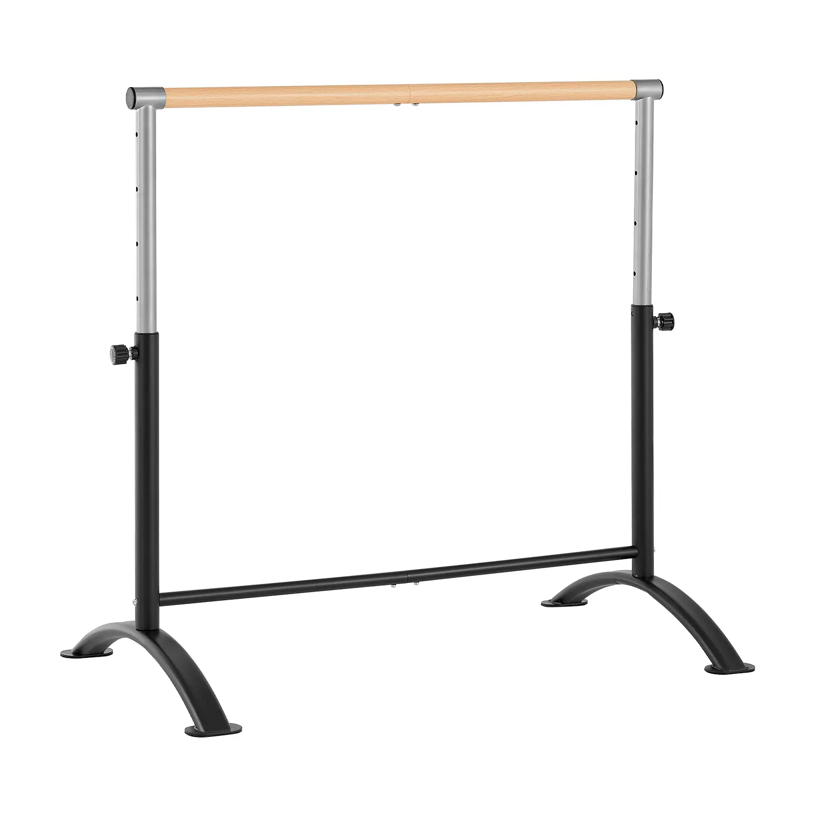Anti-Wobble Height-Adjust Carbon Steel Ballet Barre for Home, 300 lbs/136 kg Load Capacity Dance Fitness Equipment with Stable Base for Studios