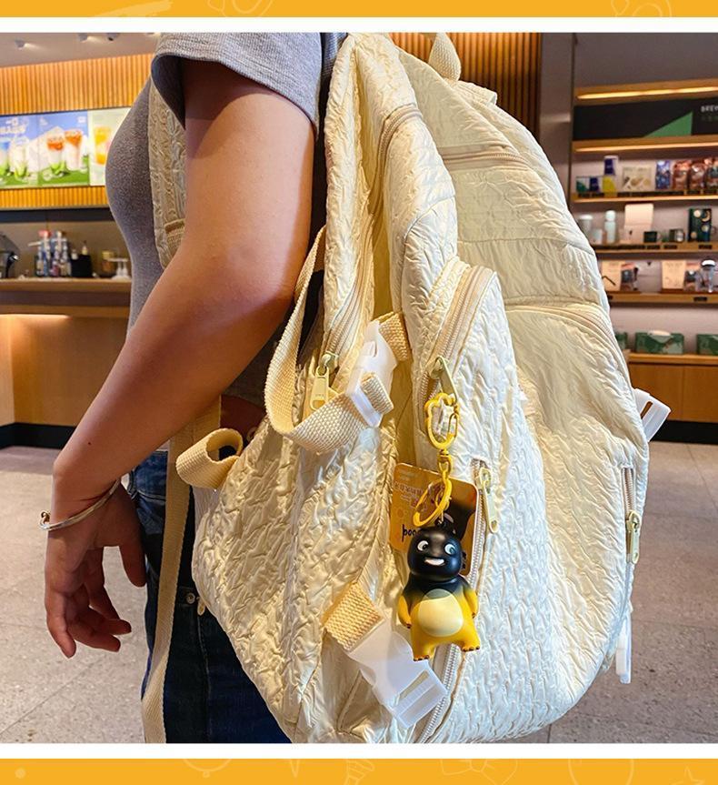 Kawaii Nailong Keychain Cartoon Anime Funny Milk Dragon Doll Keychain Backpack Pendant for Girlfriend's Birthday Gift