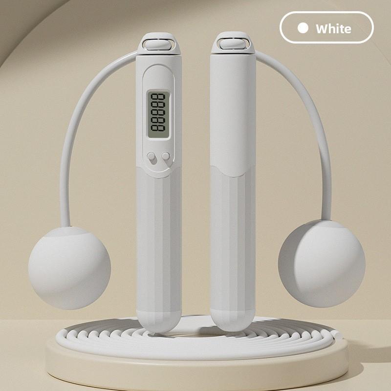 Dual-purpose Smart Counting Steel Wire Rope Cordless Weighted Skipping Rope for Home Use