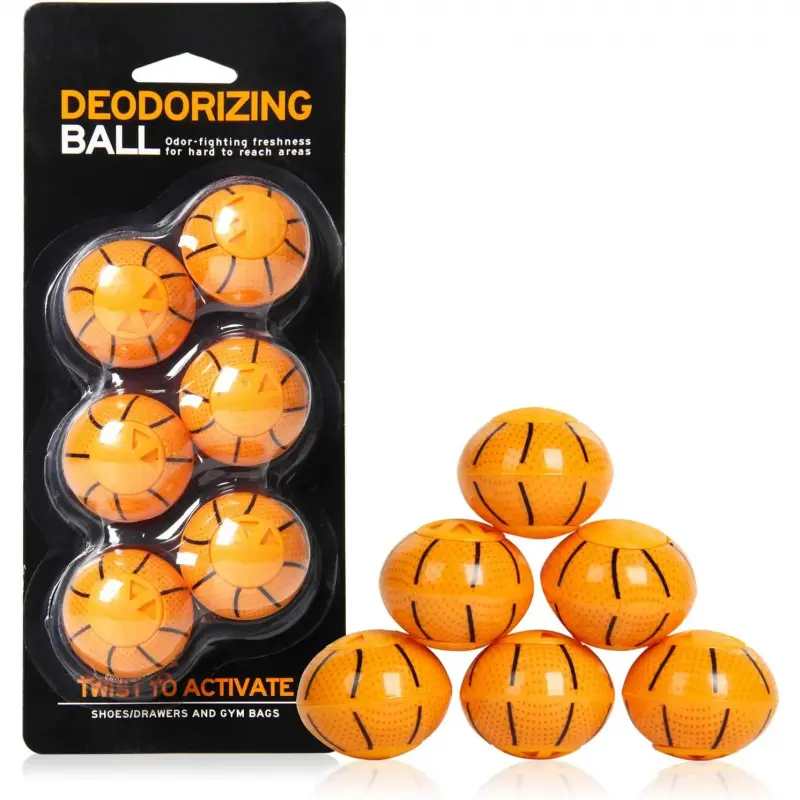 Professional Small Round Footwear Deodorizer Balls - Odor-Fighting Freshener for Shoes/Bags, Sneakers, Wardrobes (Home Care Mold & Damp Proofing Supplies), Round Shape