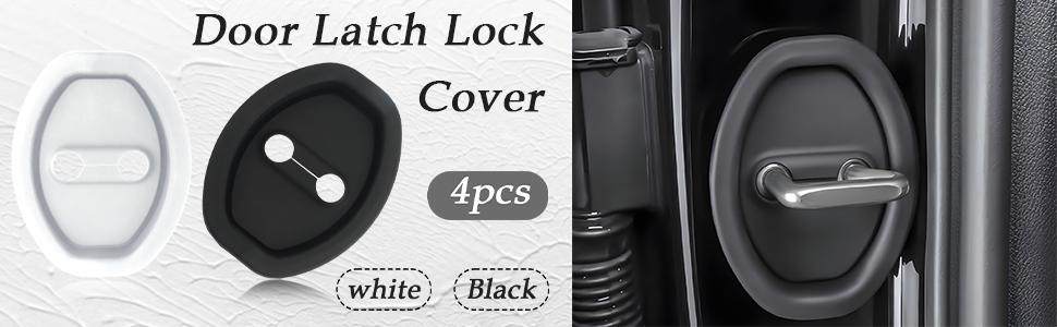 THE WELL KEPT 4PCS Door Latch Lock Cover,Silicone Door Latch Guard Car Decorations&Protects Door Latches,Universal Self-Adhesive Door Lock Latch Protector Car Accessories for Most Vehicles (Black) THE WELL KEPT 4PCS Door Latch Lock Cover,Silicone Door Latch Guard Car Decorations&Protects Door Latches,Universal Self-Adhesive Door Lock Latch Protector Car Accessories for Most Vehicles (Black)