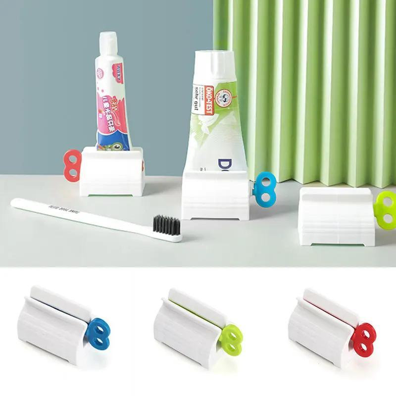 Rotatable Roller Toothpaste Squeezer Automatic Dispenser Time Saving Convenient Must Have Bathroom Organizer Home Essential