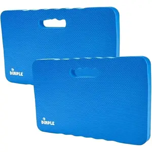 Dimple Thick Kneeling Pad | Garden Pad for Gardening | Kneeling Pad for Work | Garden & Bathtub Kneeler for Baby Bath | Kneeling Mat for Exercise & Yoga (XL) 17.8 x 11, Thickest 1-½"(2 Pack, Blue)