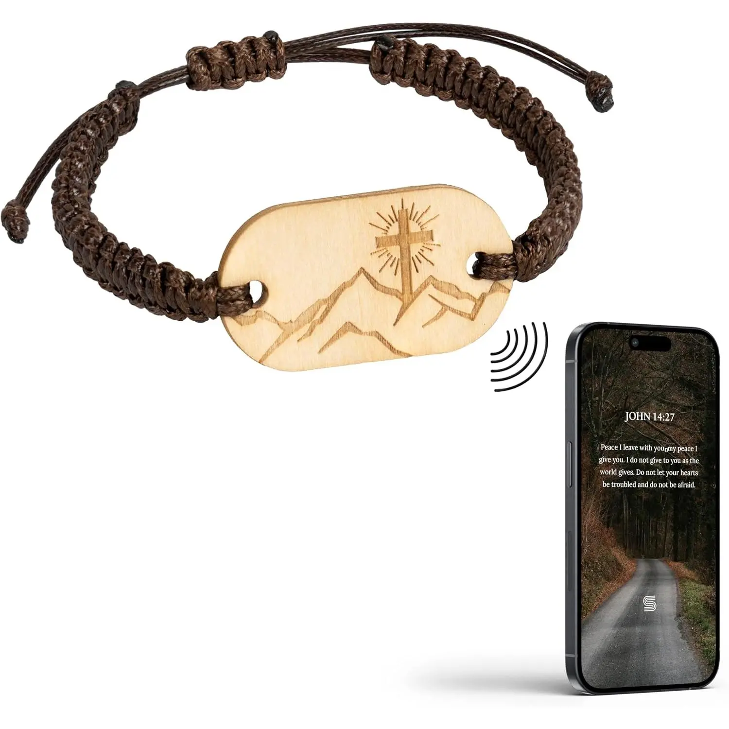 Scripture Bracelets Scan Phone, Devotional Daily  Verse Bracelet,  Faith Wristbands, Religious Christian Easter Gifts For Men, Women
