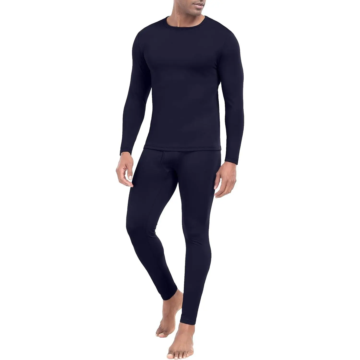 Men's Thermal Underwear Long Johns - Cold Weather Base Layer Set Elasticity Top and Bottoms for Men S-2XL