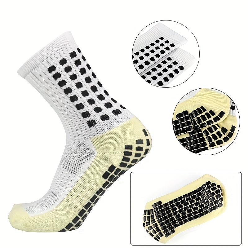 1/3/5/8 Pairs Men’s Soccer Socks Grip Socks Soccer Cushioned Non Slip Grip Sports Football Basketball Socks