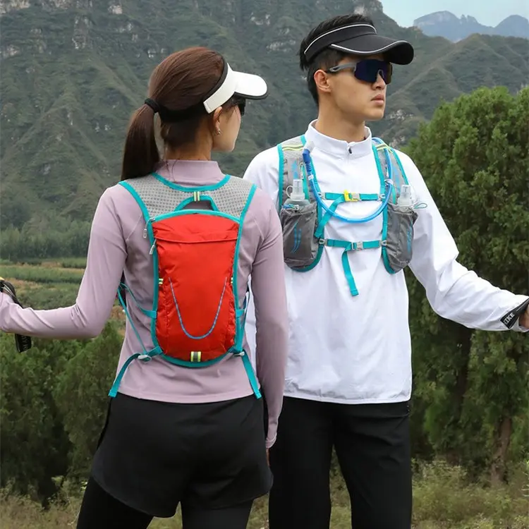 Marathon running backpack water bag vest socks puppet app cycling bag lightweight off-road sports backpack hiking bag