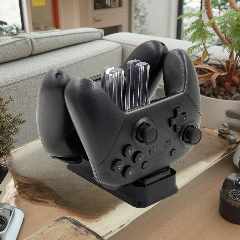 Controller Charging Station, Controller Charger with Charging Indicator, Console Accessories for Nintendo Switch & OLED Model