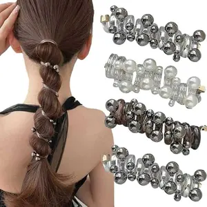4 Pieces No Damage Soft Elastic Spiral Hair Ties, Twisted Hair Wire Pony Hairwire, Phone Cord Hair Bands for Women & Girls (4PCS-A)