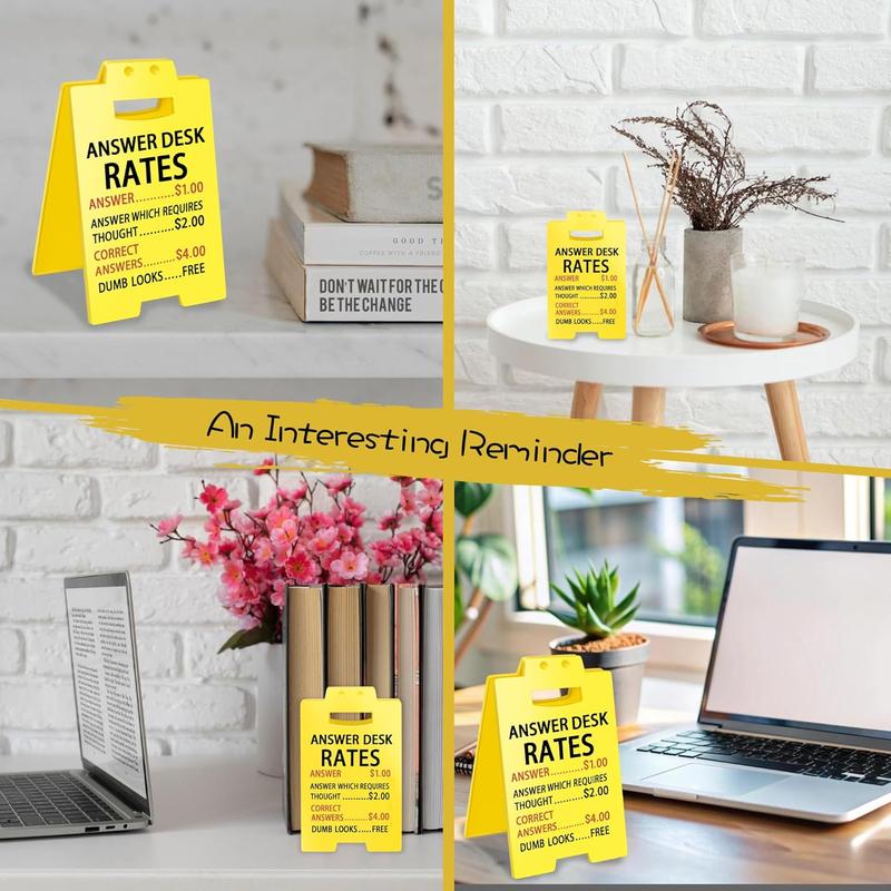 Caution Overstimulated Desk Sign -Yellow Signwith Black Text, Gift for CoworkersBoss & Employees, Mini Novelty FunnyDFunny Desk Sign, 3D Printed Warning Overstimulated Don't Approach, Mini Humorous Prank Gift for Colleagues Boss, Office Home Decor