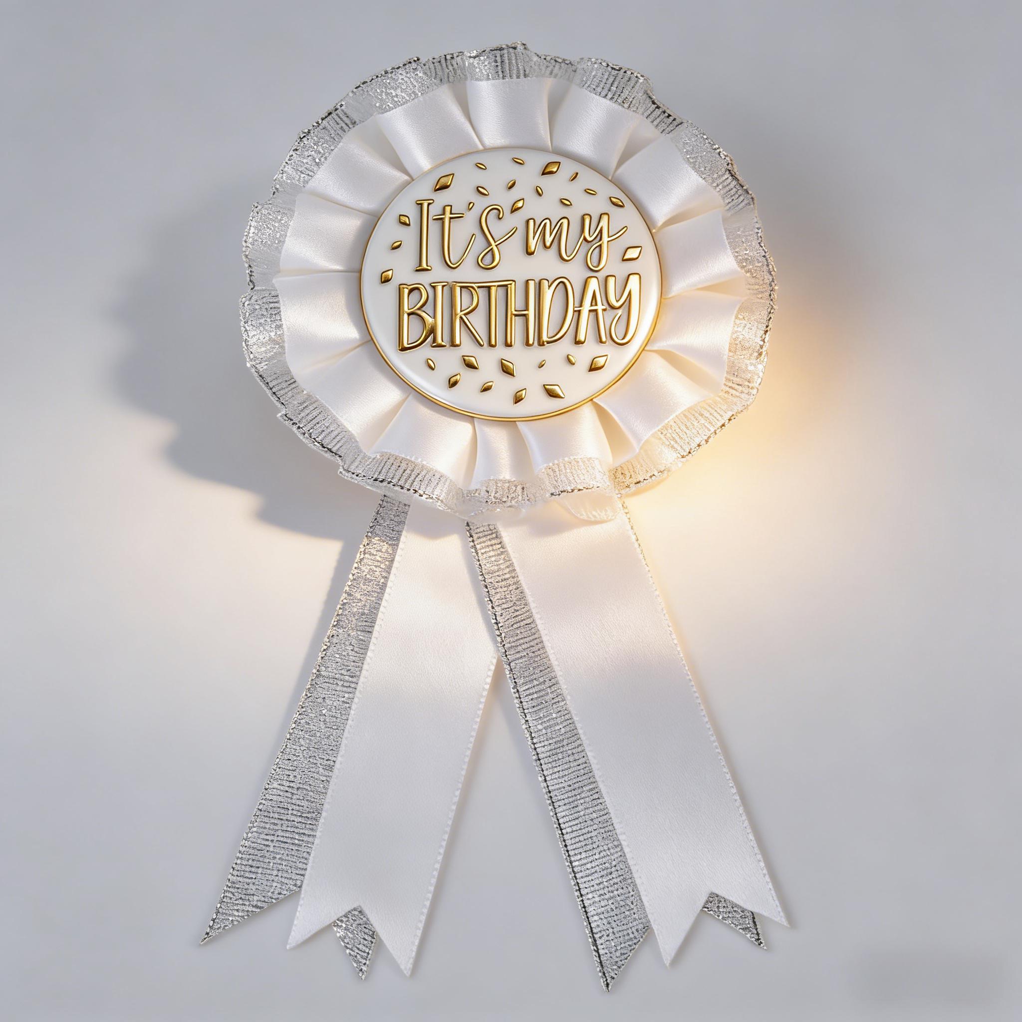 Birthday Party Badge - It's My Birthday Design, Cute Decoration Pin, Party Supplies for Birthday Celebration, Favors for Adults & Kids