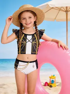 Kpop Demon Hunters Rumi Mira Zoey Costume Girl Swimsuit Set, 3-Piece Swimwear, Spring Summer Fashion, Perfect Gift for Girls