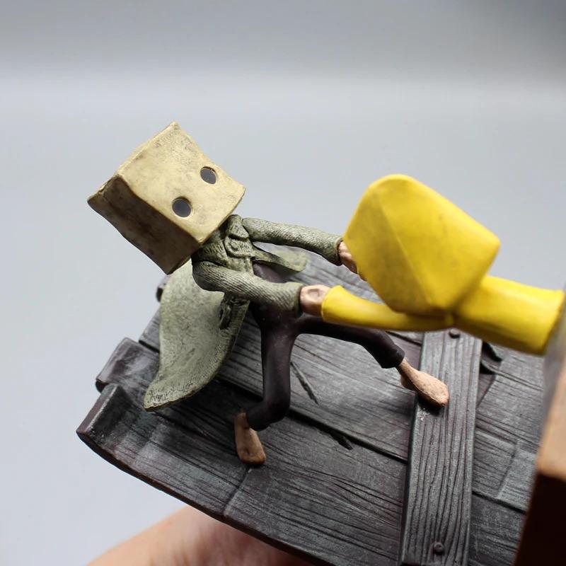 Little Nightmares Ii Anime Game Figure Mono Six Luminous Cartoon Character Pvc Model Desktop Collection Halloween Kids Toy Gifts