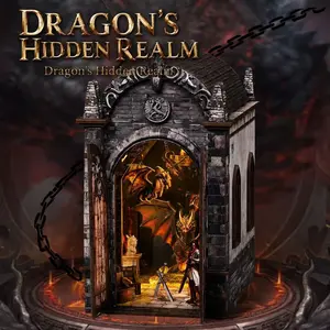 Spilay Book Nook Kit for Adults, Miniature Dollhouse with LED Light, 3D Wooden Puzzle, Creative Bookshelf Decor, Unique Gift for Book Lovers