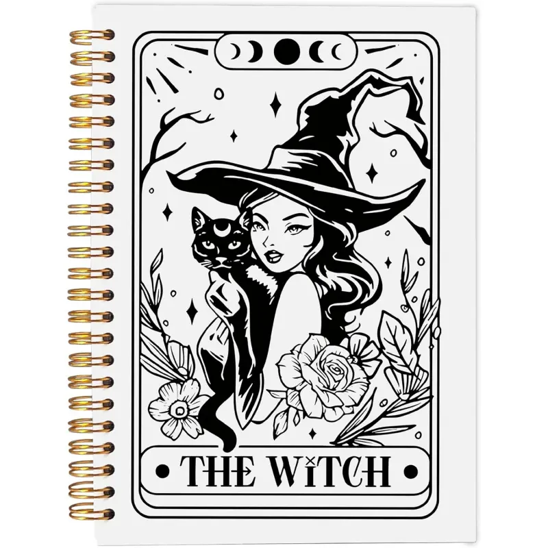 Witch's Diary | Undated Spiral Bound 5.5x8.3 Inch Planner, Perfect for Those Who Love Witchcraft, Ideal Choice for Halloween