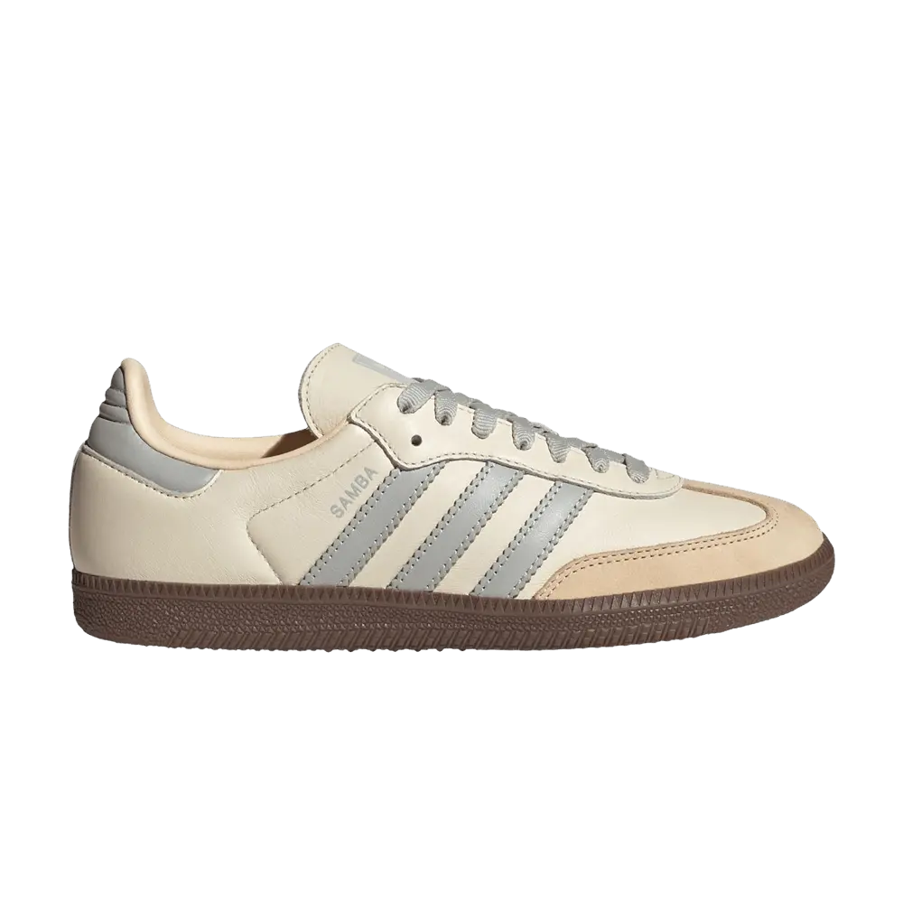 adidas Womens Samba OG 'Cream White Wonder Silver' (women's sizes) Cream White/Wonder Silver/Sand Strata ankle boots JH7299