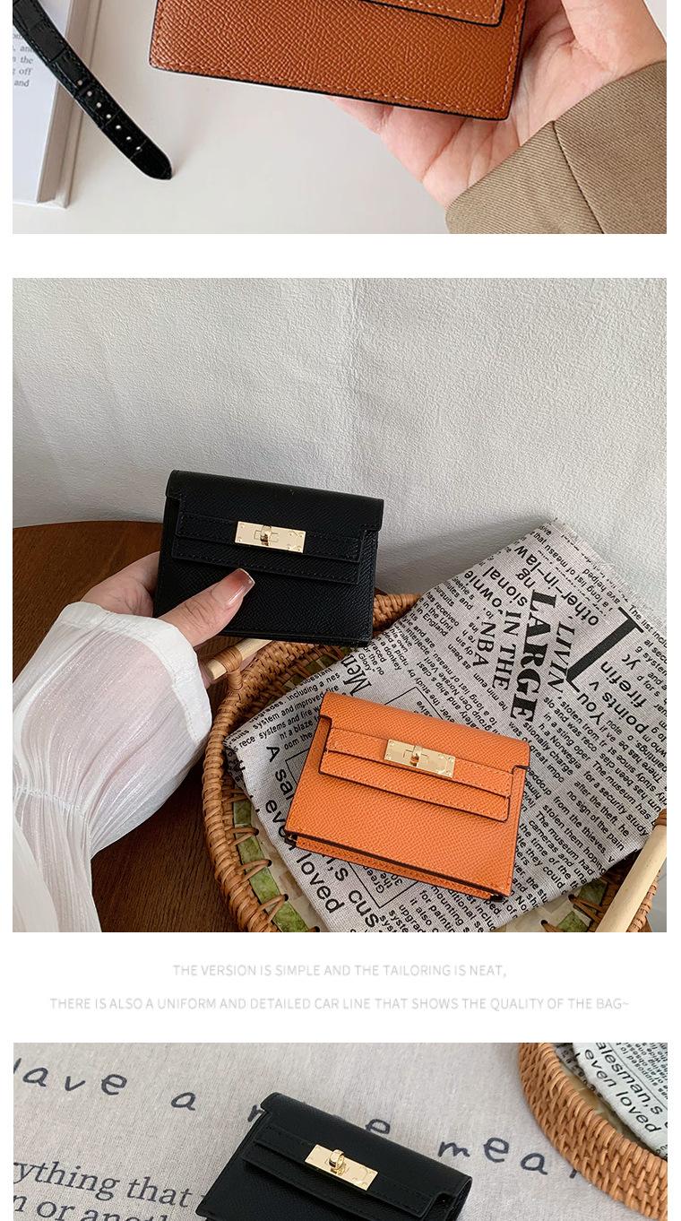 Ladies new compact Internet celebrity change purse multi-card premium organ card bag card clip