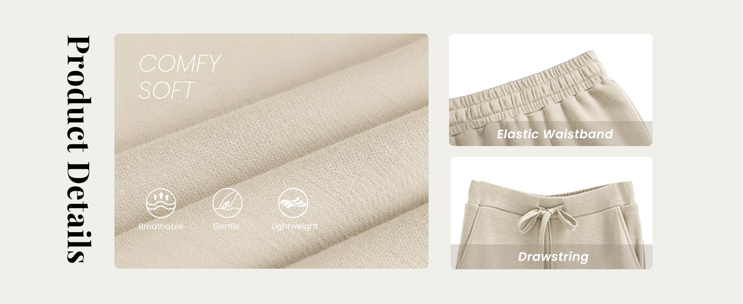 Casly Lamiit Two Piece Sets for Women 2026 Summer Travel Outfits Mock Neck Cap Sleeve Tops Lounge Set Wide Leg Pants