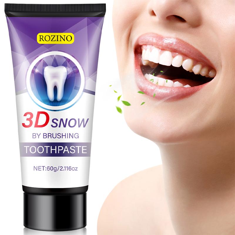 ROZINO 3D Snow Whitening Toothpaste (100g/60g)| Professional Oral Care ...