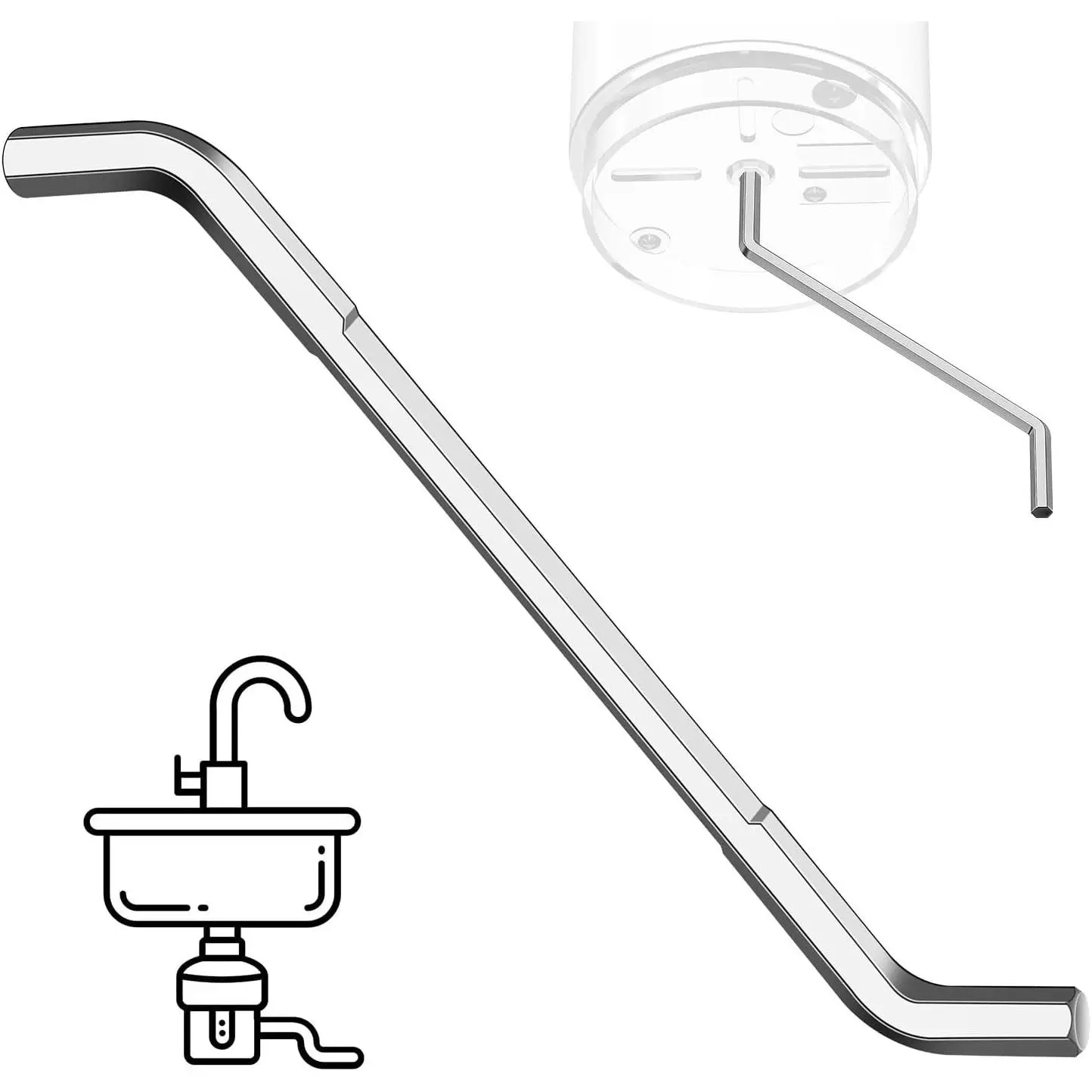 Garbage Disposal Wrench Tool, Garbage Disposal Allen Wrench Tool | Garbage Disposal Wrench for  Garbage Disposal Fix Garbage Disposal Repair/Unclog Kitchen Sink