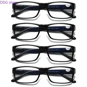 4pcs  Square Eyeglass Frame Ultra Light Portable Glasses Frame Eyewear Protection Empty Frame Without Pieces