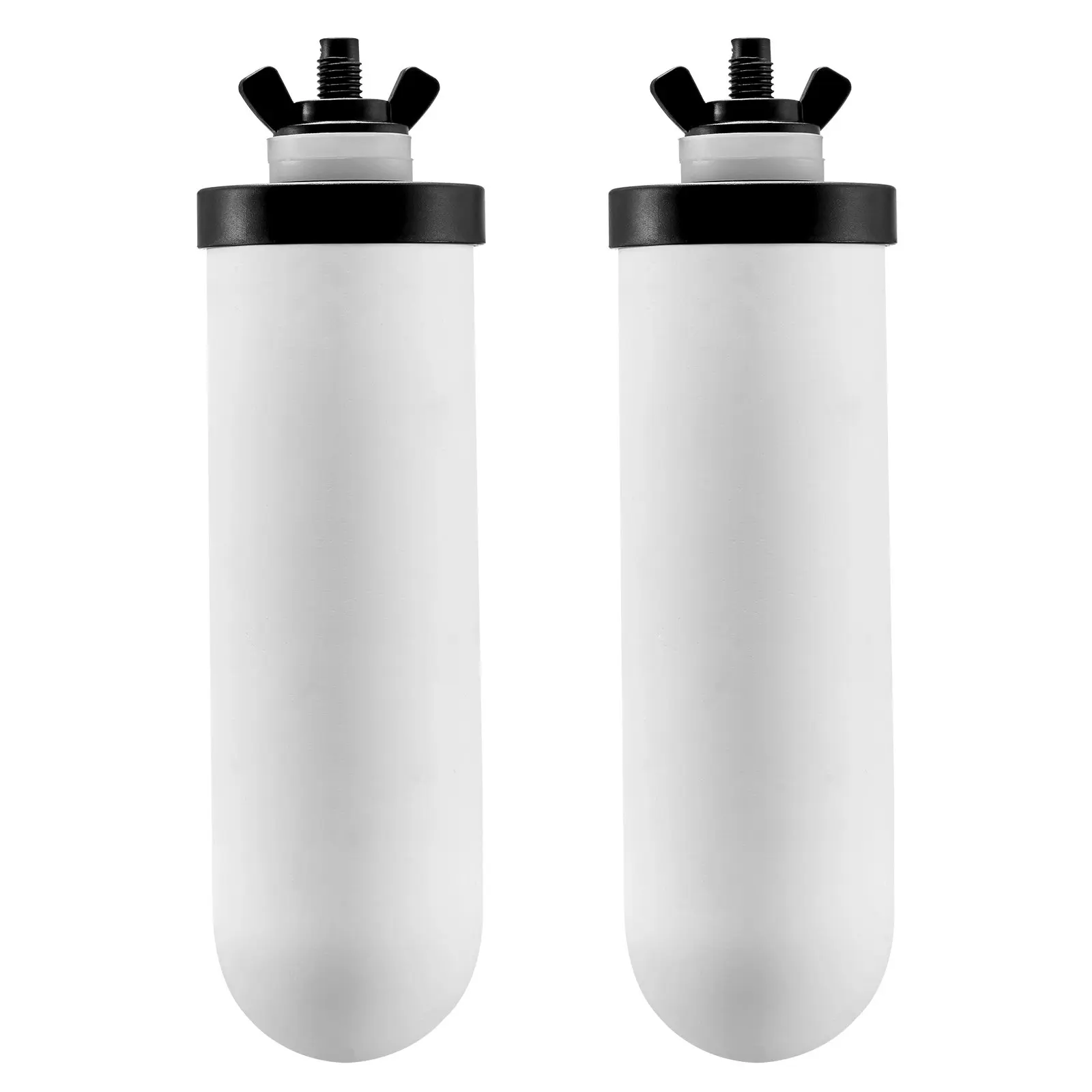 【Summerfinds】VEVOR Water Filters Replacement, Purification Elements, Ceramic Replacement Filters, Easy to Replace Water Filter, Gravity Water Filter System, Compatible with Most Brands, Pack of 2, White