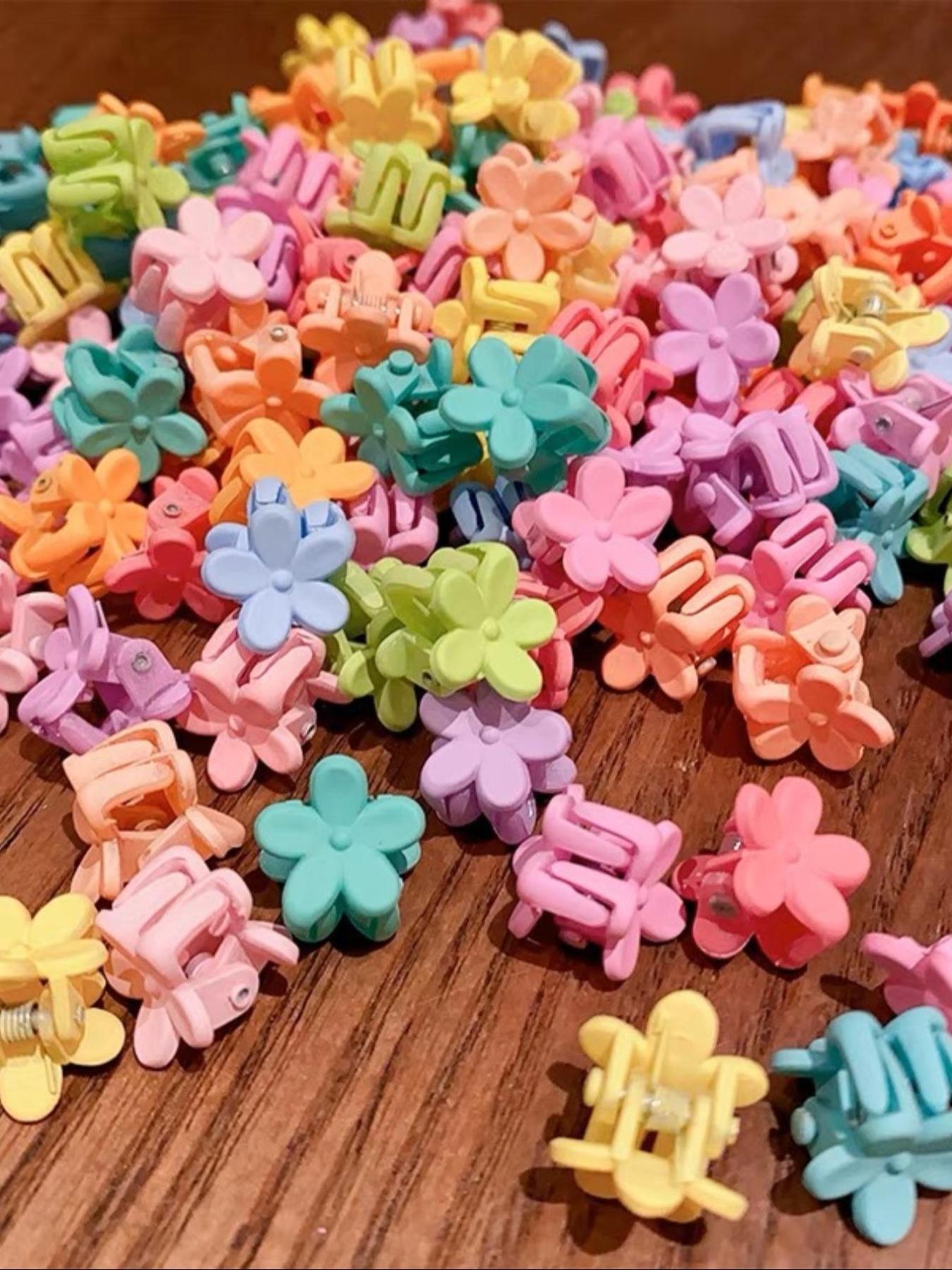 Cute Flower Design Hair Claw for Women, 50pcs Fashion All-match Hair Accessories, Minimalist Headwear Suitable for Hair, Fashion Hair Accessories for Party, Daily Clothing Decor, Flower Hair Clip