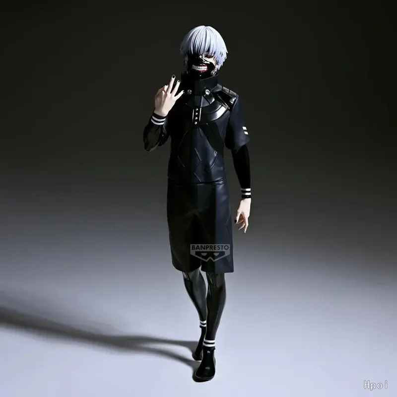 19CM Anime Tokyo Ghoul Kaneki Ken Figure 1/8 Awakened ver Scene Model Toy Can Change Head Doll Stand Aciton Figure PVC