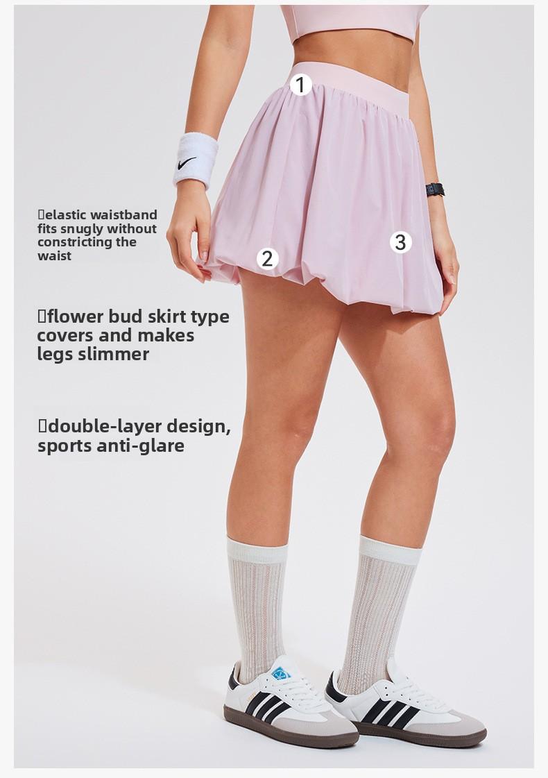 Flowy Bubble Skirt for Women High Waist Cute A-Line Mini Skirt Y2K Casual Party Skort