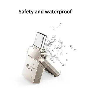 2TB Flash Drive USB3.2 Ultra Speed Metal U Disk Type C Memory Stick Waterproof SSD Storage Portable For PC Phone Data Transferpen drive flash disk