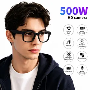 Ai Smart Glasses with 5mp HD Camera, Ai Translation, Video Recording, Voice Call, Bluetooth-compatible Music, Wearable Smart Device