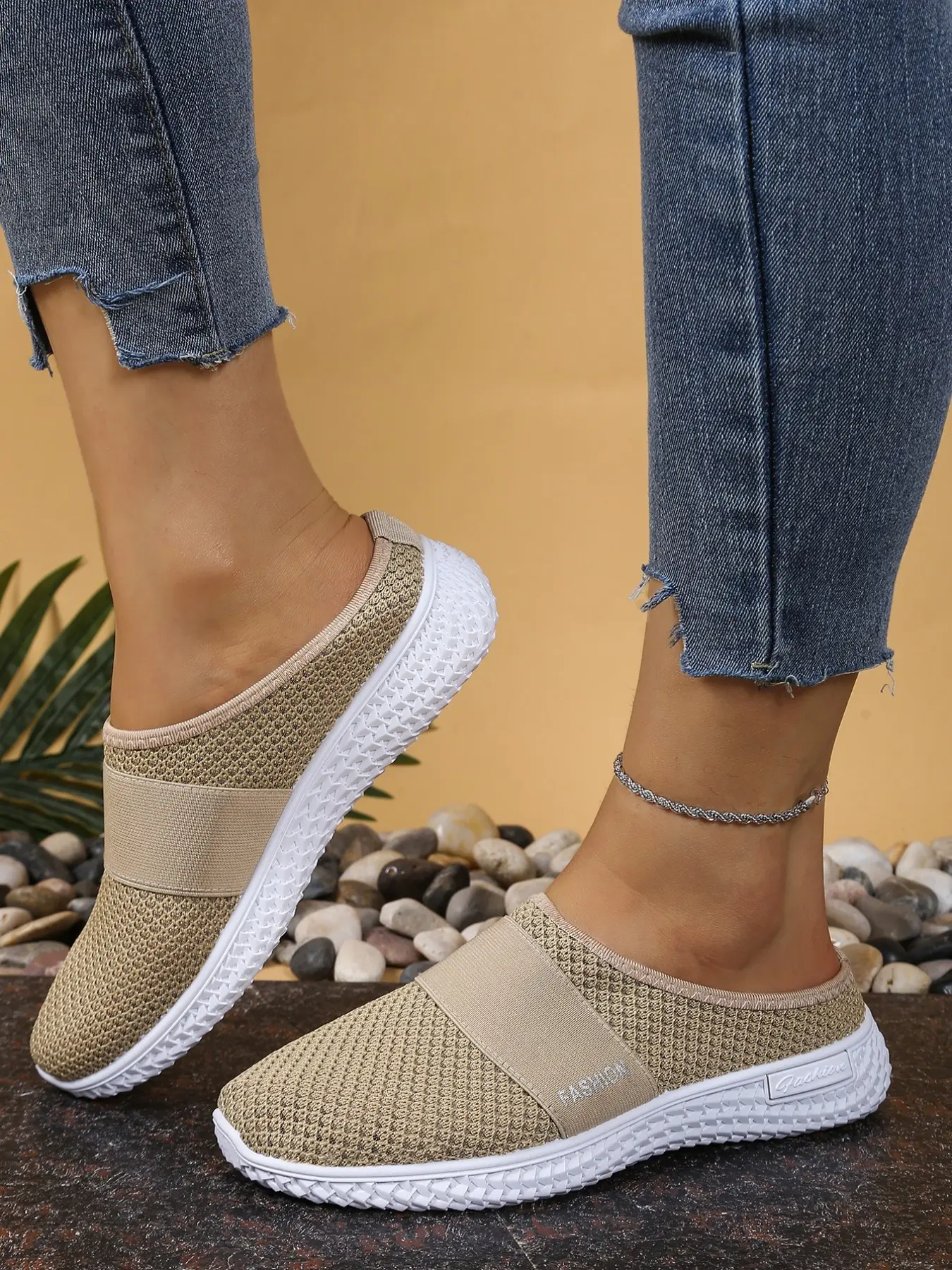 Women's Sporty Casual Sandals, Soft Comfortable Sole, Lightweight Breathable Design, Ideal for Campus Running or Beach Wear, Casual Breathable Slides