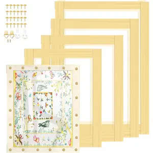 20 Stretcher Bars 5 Size for Needlepoint Art, DIY Stretcher Bar Frame, Oversize 16", 18", 20", 22", 24" by 3/4-Inch
