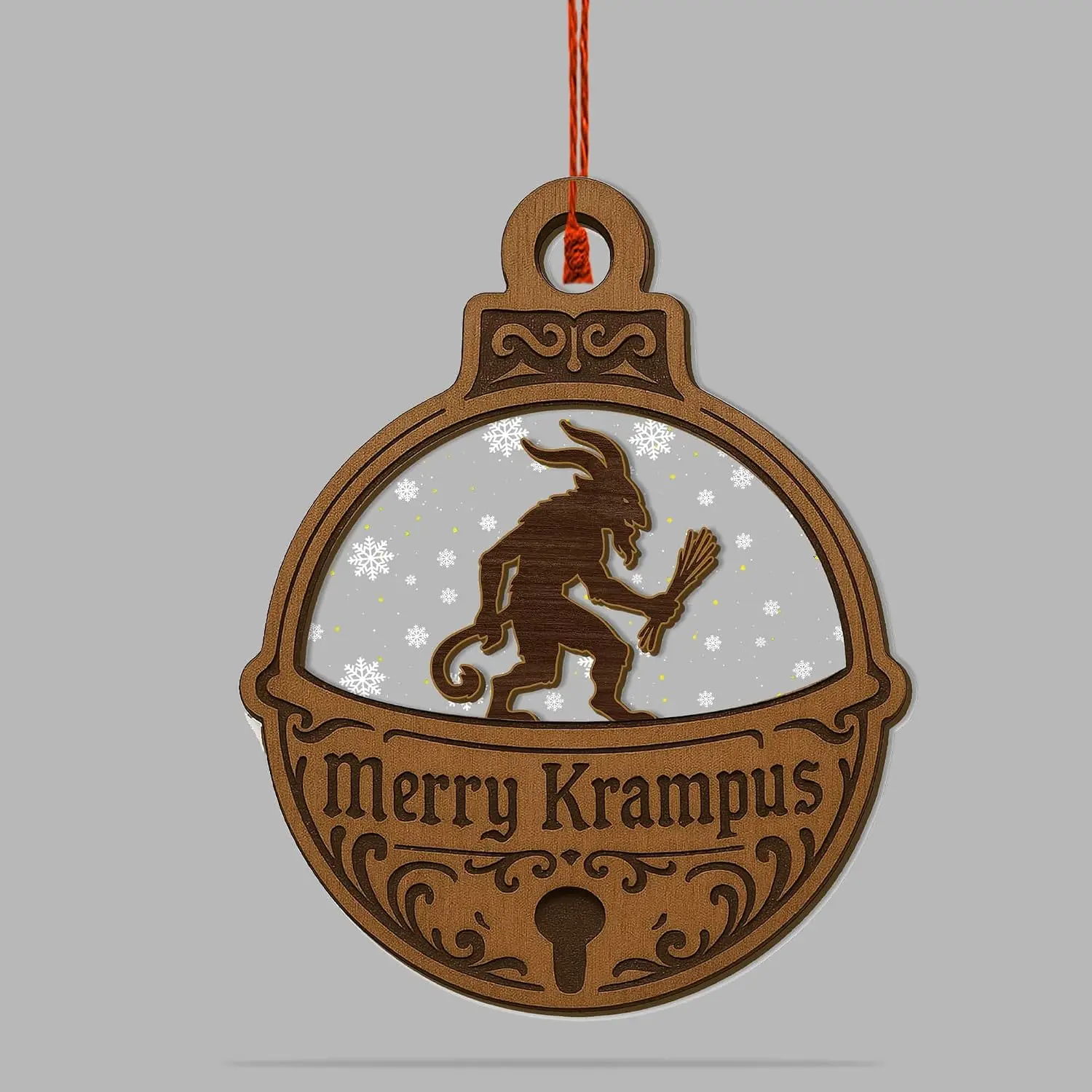 Krampus Ornament, Shatterproof Krampus  Ornaments, Gothic Christmas Decoration for Christmas Tree,  for ,   for White Elephant