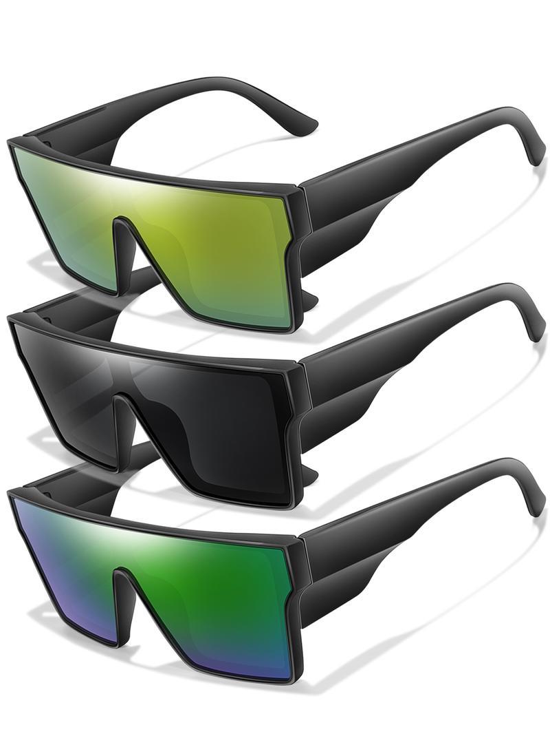 Flat Top Unisex Sunglasses Tinted Polarized Lenses Outdoor Sports Eyewear Cycling Running Fishing Driving with UV Protection Anti Glare Lightweight Frame