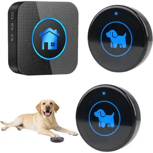 Door  2026  ,  Doggie Doorbell for Potty  to Go Outside, IP65 , 1000ft Range, 55 Melodies, 5 Modes & Adjustable Volume (2 Buttons)