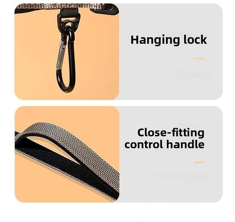 Heavy Duty Dog Collar with Titanium Eagle Clasp – Dual Breathable Design, No Neck Strain for Large Breeds