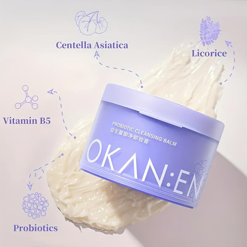 Gentle Cleansing Balm, Makeup Remover Balm, Probiotic Cleansing Balm, Gentle, Deep Cleansing, 4.06oz, Moisturizing for All Skin Types