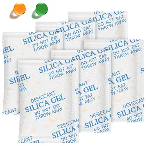 Silica Gel Packets – 5 Gram 80 Packs Desiccant Packs for Storage, Food Grade Moisture Absorbers with Color Indicating, Silica Packets for Foods, Storage Bins, 3D Filaments, Electronics
