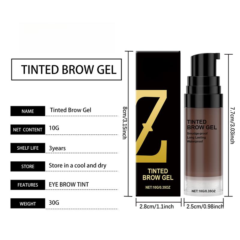 Long-Lasting Defining Brow Gel - Builds Natural Color & Holds All-Day for Sharp, Defined Brows, Smudge-Proof Formula for Customized Looks