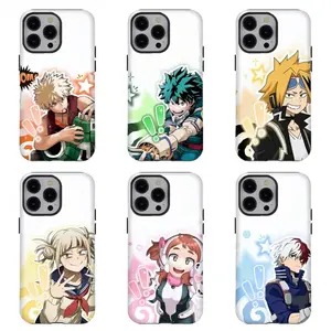 Trendy Anime Graphic Case | Cute Toga Ochaco Denki Pattern | Vibrant Pop Art Exclamation Star Cover | for iPhone 16/15/14/13/12/11/17 ProMax Plus for Samsung phones, suitable for both men and women,  Perfect Gift for Women Men.A gift for the fans
