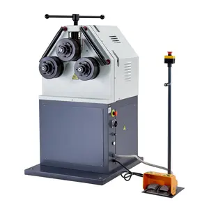 VEVOR 2.2KW Electric Roll Bending Machine, 3-Roller Electric Pipe Bender Machine with 180 Maximum Bending Angle Reversible Foot Switch, Support Horizontal/Vertical Operation (220V 60Hz 3-Phase)